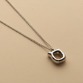 Silver Hebrew letter pendant necklace with a polished finish, offering a timeless, meaningful design for everyday wear and thoughtful gifting.