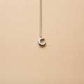 Silver letter C pendant necklace with a polished finish, offering a timeless, personalized design for everyday wear and thoughtful gifting.