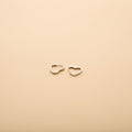 Zirconia Heart Huggies