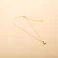 Gold letter R pendant necklace with a polished finish, offering a timeless, personalized design for everyday wear and thoughtful gifting.