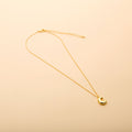 Gold letter C pendant necklace with a polished finish, offering a timeless, personalized design for everyday wear and thoughtful gifting.