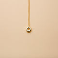 Gold letter O pendant necklace with a polished finish, offering a timeless, personalized design for everyday wear and thoughtful gifting.