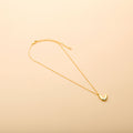 Gold letter V pendant necklace with a polished finish, offering a timeless, personalized design for everyday wear and thoughtful gifting.