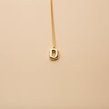 Gold letter D pendant necklace with a polished finish, offering a timeless, personalized design for everyday wear and thoughtful gifting.
