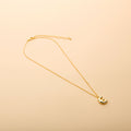 Gold letter E pendant necklace with a polished finish, offering a timeless, personalized design for everyday wear and thoughtful gifting.