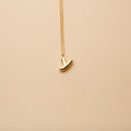 Gold letter Y pendant necklace with a polished finish, offering a timeless, personalized design for everyday wear and thoughtful gifting.