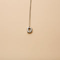 Silver letter D pendant necklace with a polished finish, offering a timeless, personalized design for everyday wear and thoughtful gifting.