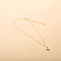 Gold letter O pendant necklace with a polished finish, offering a timeless, personalized design for everyday wear and thoughtful gifting.