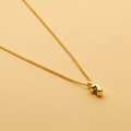 Gold Hebrew letter pendant necklace with a polished finish, offering a timeless, meaningful design for everyday wear and thoughtful gifting.