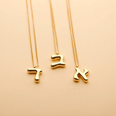 Hebrew Initial Letter Necklace