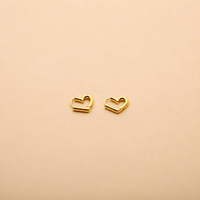Heart Hoop Earrings