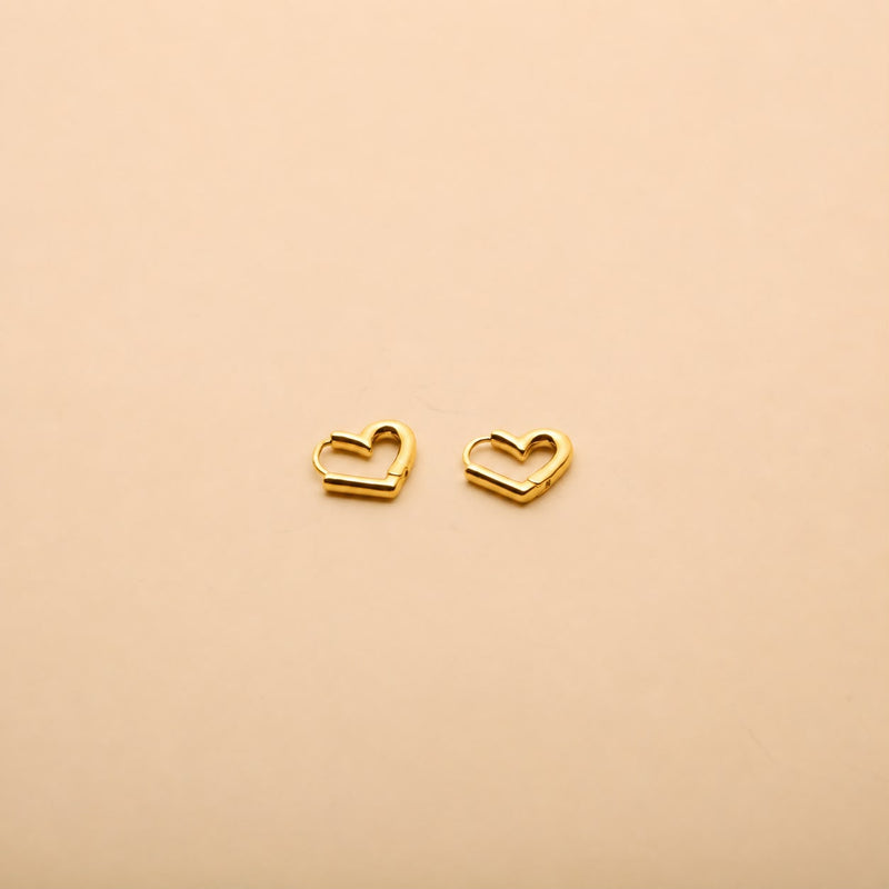 Heart Hoop Earrings